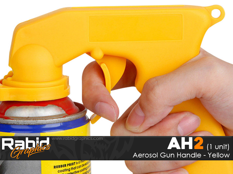 Aerosol Gun Handle - Yellow