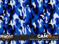 Small Camo - Black, Blue & White (50cm)