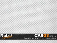 True Weave (USA) Carbon - Silver (100cm)