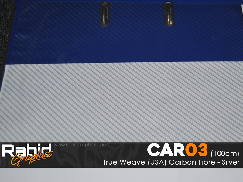 True Weave (USA) Carbon - Silver (100cm)