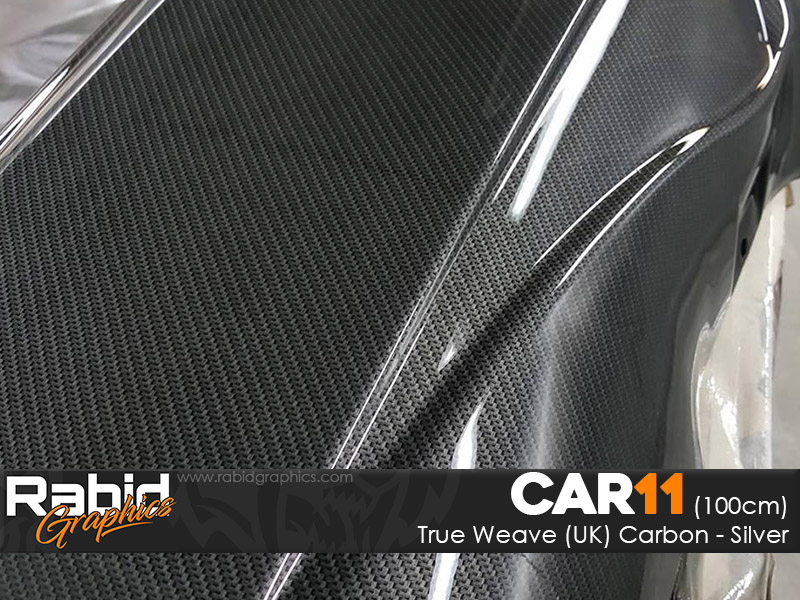 True Weave (UK) Carbon - Silver (100cm)