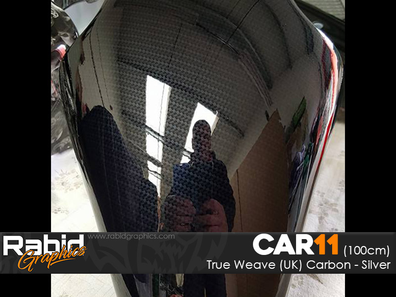 True Weave (UK) Carbon - Silver (100cm)