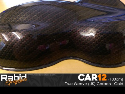 True Weave (UK) Carbon - Gold (100cm)