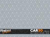 Hex Carbon (Small) - Silver (100cm)