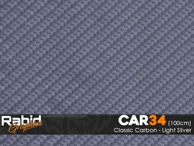 Classic Carbon - Light Silver (100cm)