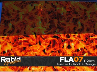 True Fire II - Black & Orange (100cm)