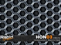 Honeycomb II - Black & Clear (100cm)