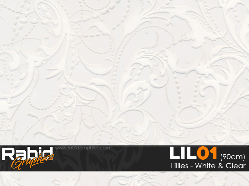 Lillies - White & Clear (90cm)