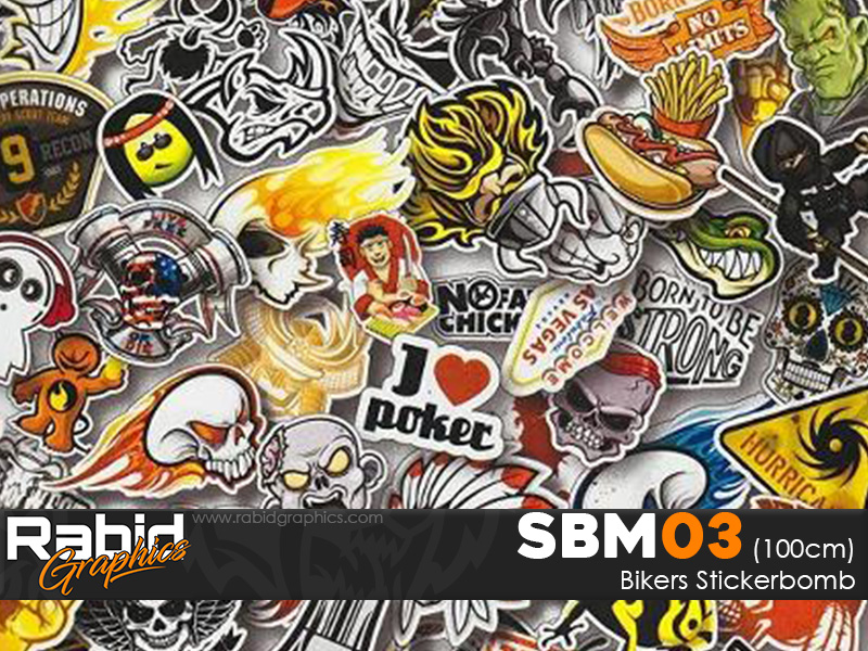 Bikers Stickerbomb (100cm)