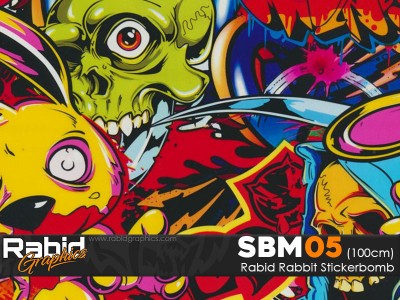 Rabid Rabbit Stickerbomb (100cm)