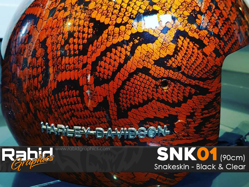 Snakeskin - Black & Clear (90cm)