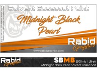 Midnight Black Pearl Solvent Basecoat (500ml/1 Litre)