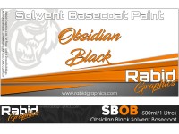 Obsidian Black Solvent Basecoat (500ml/1 Litre)